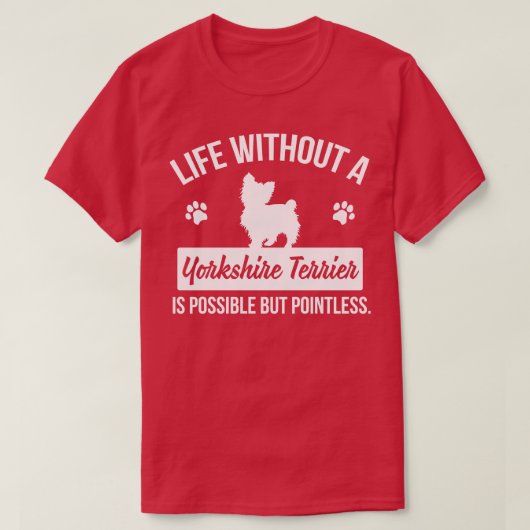 Yorkshire Terrier 1 T-Shirt (Design vorne)