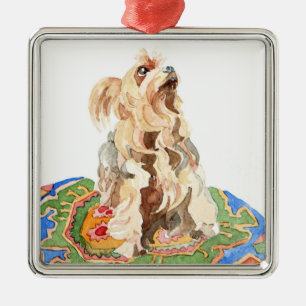 Yorkshire-Terrier 2012 Ornament Aus Metall