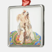 Yorkshire-Terrier 2012 Ornament Aus Metall (Links)