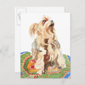 Yorkshire Terrier 2012 Postkarte (Vorne/Hinten)