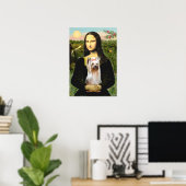 Yorkshire Terrier 2 - Mona Lisa Poster (Heimbüro)
