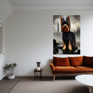 Yorkshire Terrier AI Art Poster