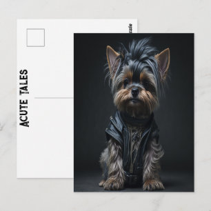 Yorkshire Terrier Akute Geschichten Yorkie Rock Ta Postkarte