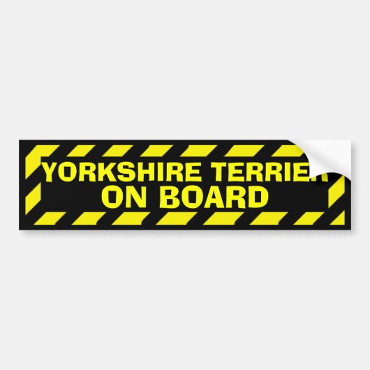Yorkshire Terrier an Bord Autoaufkleber (Vorne)