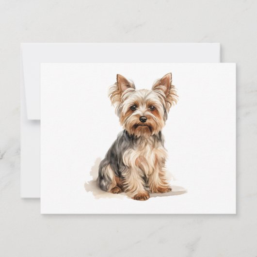 Yorkshire Terrier Aquarell Print Yorkie dog art (Vorderseite)