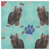 Yorkshire Terrier Art Stoff (Nahaufnahme)