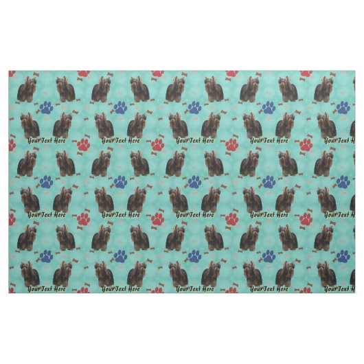 Yorkshire Terrier Art Stoff (Fat Quarter (45,7 x 55,9 cm))