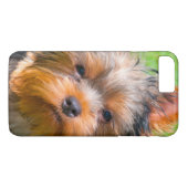 Yorkshire Terrier aufblickend Case-Mate iPhone Hülle (Rückseite (Horizontal))