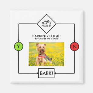 Yorkshire Terrier Barking Logic Individuelle Name  Magnet