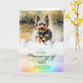 Yorkshire Terrier Beileid für Tierhunde Karte (Gelbe Blume)