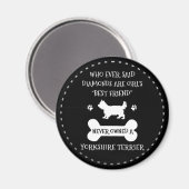 Yorkshire Terrier Best Friend Magnet (Vorderseite/Rückseite)