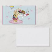 Yorkshire Terrier Boudoir Business Cards Visitenkarte (Vorne/Hinten)