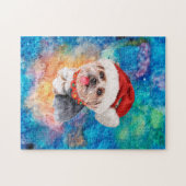 Yorkshire Terrier Breed Dog Weihnachten Puzzle (Horizontal)
