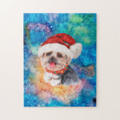 Yorkshire Terrier Breed Dog Weihnachten Puzzle (Vertikal)