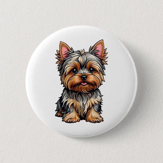Yorkshire Terrier Button (Vorderseite)