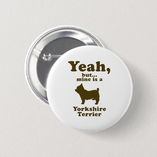 Yorkshire Terrier Button (Vorne & Hinten)