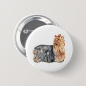 Yorkshire Terrier Button (Vorne & Hinten)