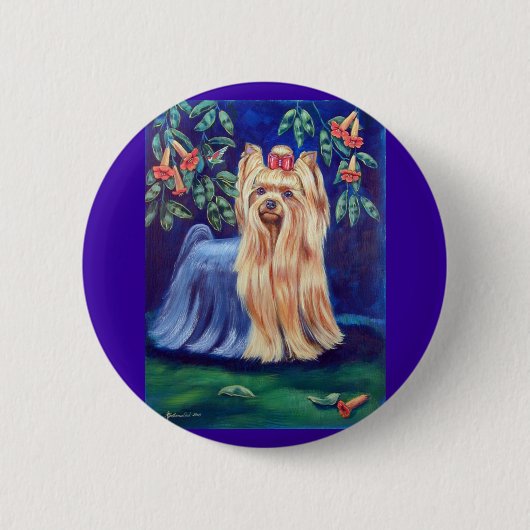 Yorkshire Terrier Button (Vorderseite)