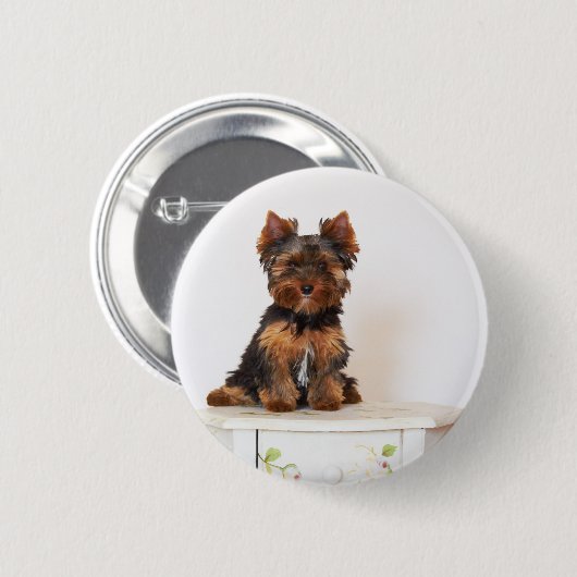Yorkshire Terrier Button (Vorne & Hinten)