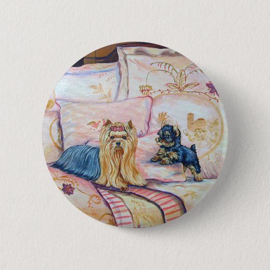 Yorkshire Terrier Button Button (Vorderseite)