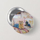 Yorkshire Terrier Button Button (Vorne & Hinten)
