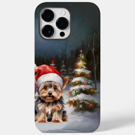 Yorkshire Terrier Caravan Christmas Adventure Case-Mate iPhone Hülle (Rückseite)