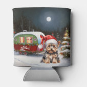 Yorkshire Terrier Caravan Christmas Adventure Dosenkühler (Rückseite)
