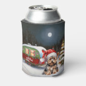 Yorkshire Terrier Caravan Christmas Adventure Dosenkühler (Kanne Rückseite)
