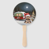 Yorkshire Terrier Caravan Christmas Adventure Fächer (Rückseite)