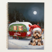 Yorkshire Terrier Caravan Christmas Adventure Planer (Vorderseite)