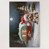 Yorkshire Terrier Caravan Christmas Adventure Puzzle (Vertikal)