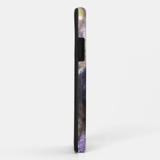 Yorkshire Terrier Carved Wood iPhone Case (Hinten/Rechts)