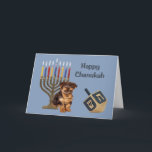 Yorkshire Terrier Chanukah Card Menorah Dreidel Feiertagskarte<br><div class="desc">Familie und Freunde während der Chanukah Saison zu erinnern ist eine wunderbare Möglichkeit, in Touch mit den Menschen behalten, die Sie Liebe und kümmern sich. Ich habe diese Chanukah-Karten mit Liebe und Sorgfalt erstellt, und ich bin sicher, jeder, der Lieben Hunde wird sich freuen, sie zu erhalten. Sie haben die...</div>