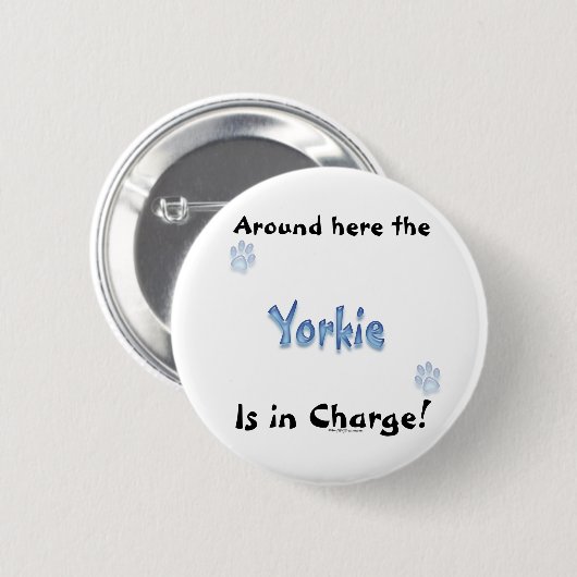 Yorkshire Terrier Charge Button (Vorne & Hinten)