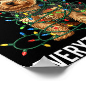 Yorkshire Terrier Christmas I'm Fine Everything Is Poster (Ecke)