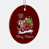 Yorkshire Terrier Christmas Keramik Ornament (Rechts)