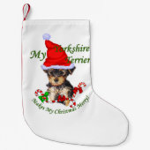 Yorkshire Terrier Christmas Kleiner Weihnachtsstrumpf (Vorderseite)