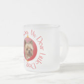 Yorkshire Terrier Christmas Mattglastasse (VorderseiteRechts)