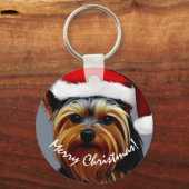 Yorkshire Terrier Christmas Schlüsselanhänger (Vorderseite)