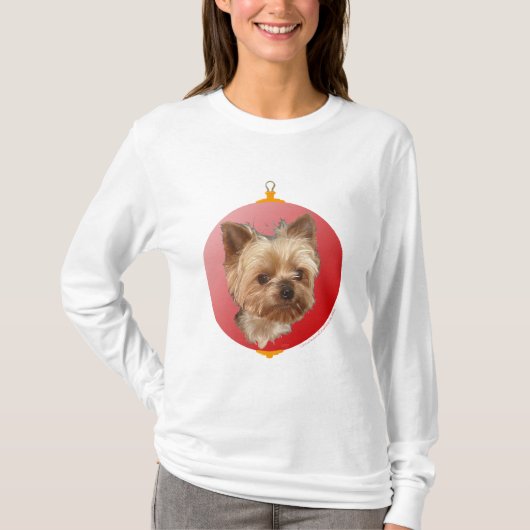 Yorkshire Terrier Christmas T-Shirt (Vorderseite)