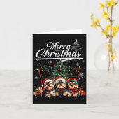 Yorkshire Terrier Christmas Tree Decorations Dog L Karte (Gelbe Blume)