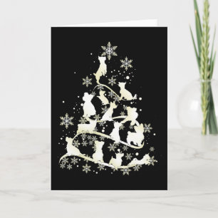 Yorkshire Terrier Christmas Tree Happy Xmas Karte