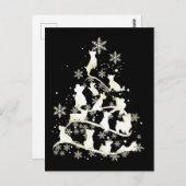 Yorkshire Terrier Christmas Tree Happy Xmas Postkarte (Vorne/Hinten)