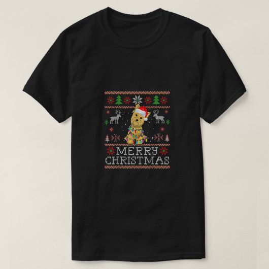 Yorkshire Terrier Christmas Weihnachtsmannmütze Yo T-Shirt (Design vorne)