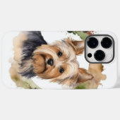 Yorkshire Terrier Christmas Wreath Festivals Case-Mate iPhone Hülle (Rückseite (Horizontal))
