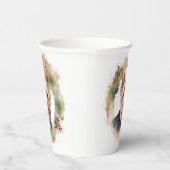 Yorkshire Terrier Christmas Wreath Festivals Pappbecher (Rechts)