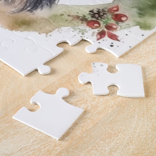 Yorkshire Terrier Christmas Wreath Festivals Puzzle (Seite)