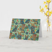 Yorkshire Terrier Christmas Xmas Yorkie Karte (Gelbe Blume)