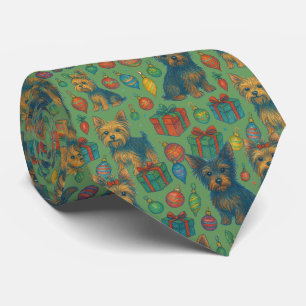 Yorkshire Terrier Christmas Xmas Yorkie Krawatte