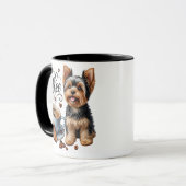 Yorkshire Terrier Coffee Tasse - Niedliches Dog Lo (Vorderseite Links)